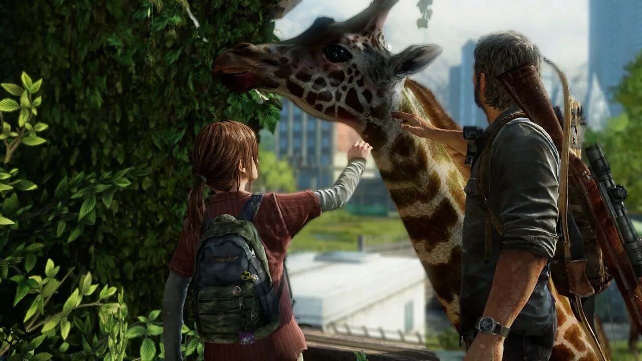 Joel e Ellie Encontram Girafas No Meio da Cidade ( Dublado PT-BR )