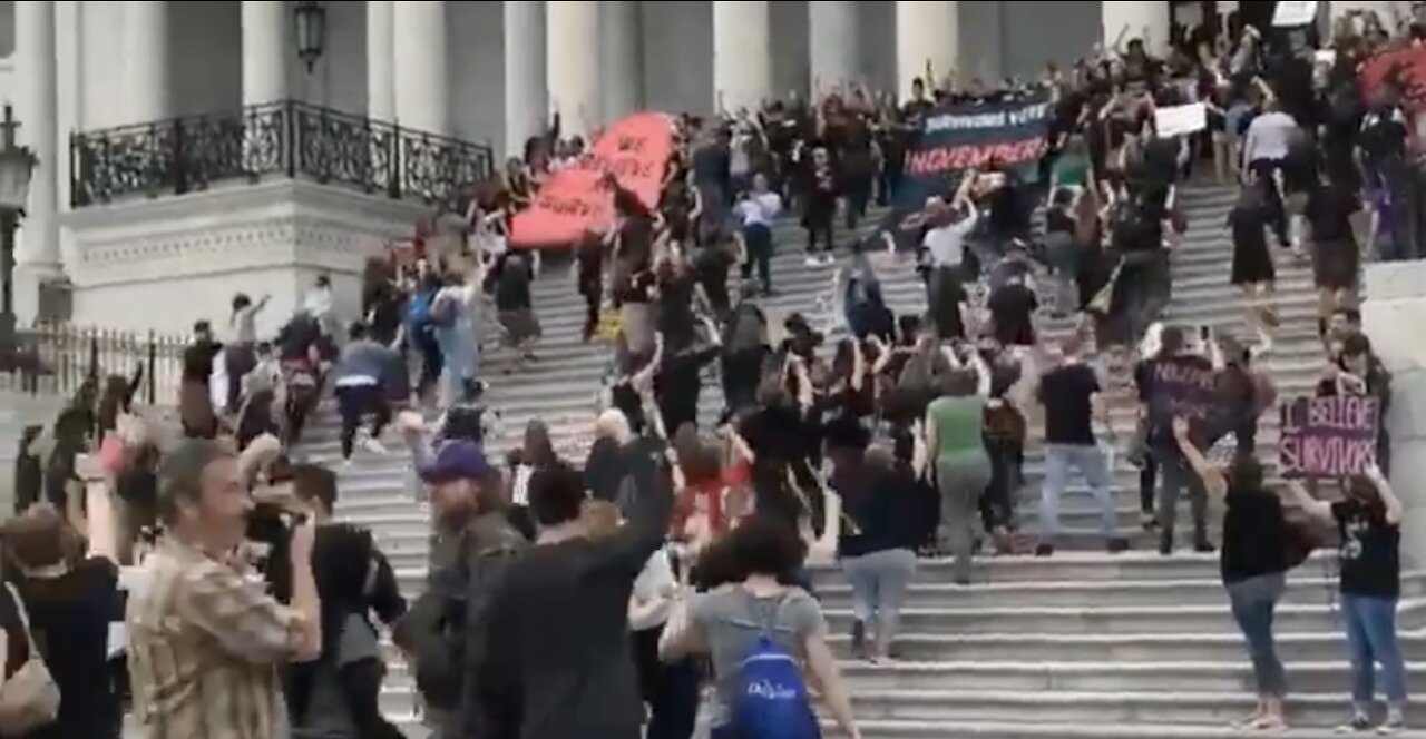 FLASHBACK: Code Pink Feminist Storms the Capitol