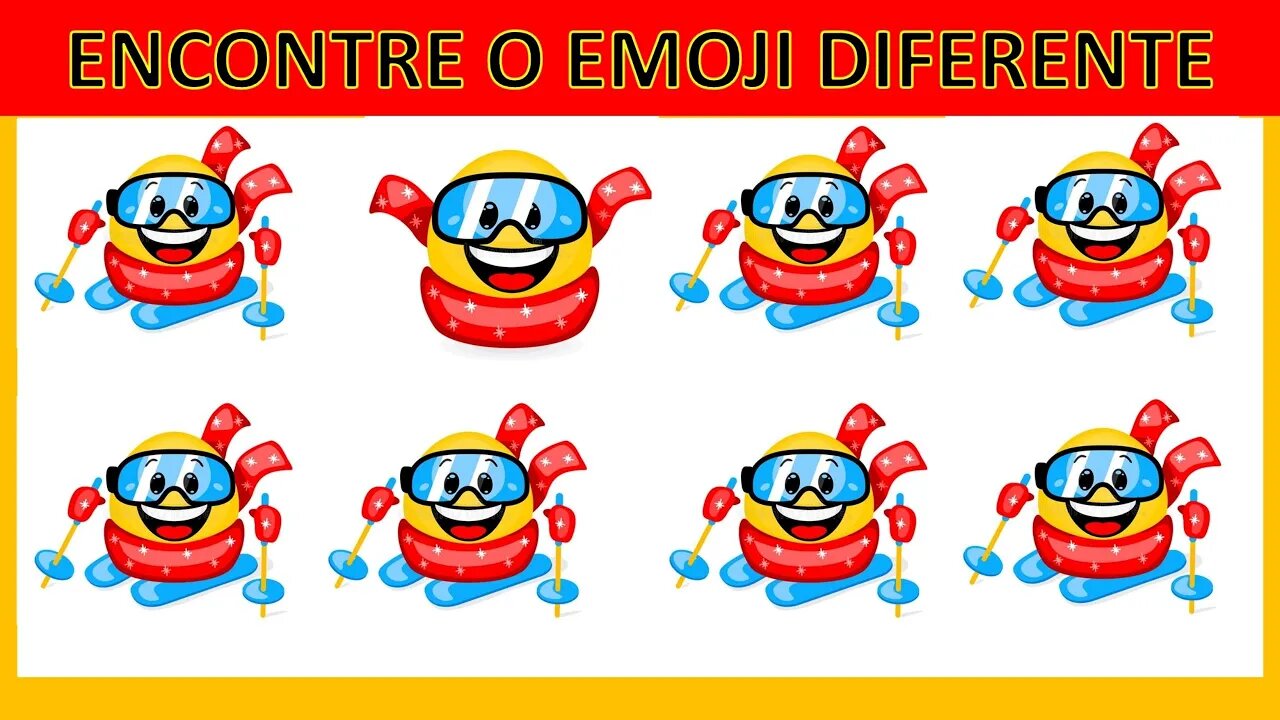 Encontre o emoji diferente - INVERNO