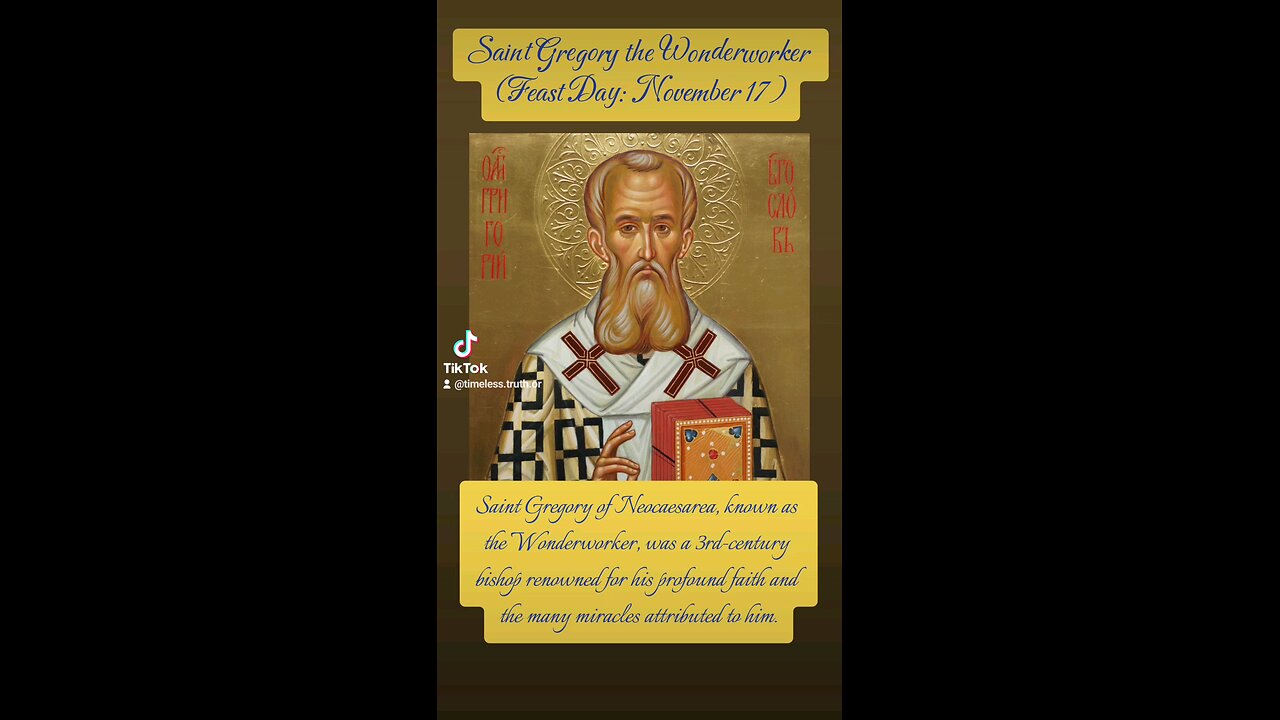 Saint Gregory the Wonderworker – The Light of Faith in Darkness