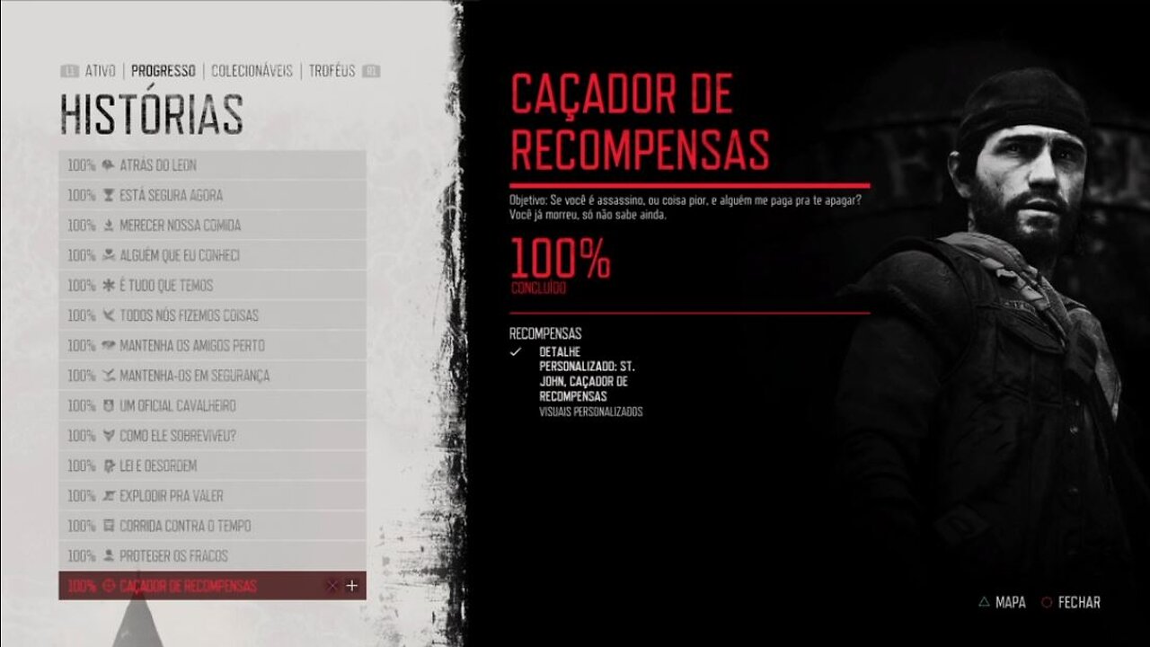 Days Gones 100% ‐ Caçador de Recompensas - 100%