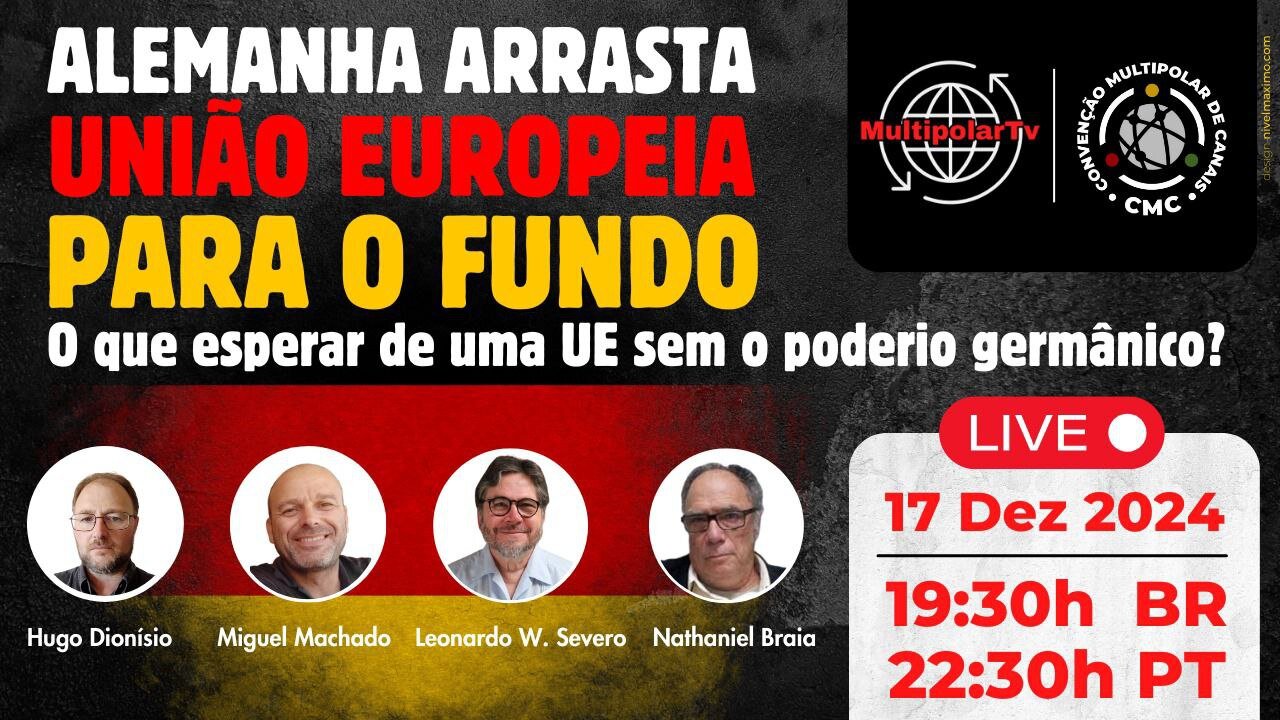 ALEMANHA ARRASTA UNIÃO EUROPEIA PARA O FUNDO