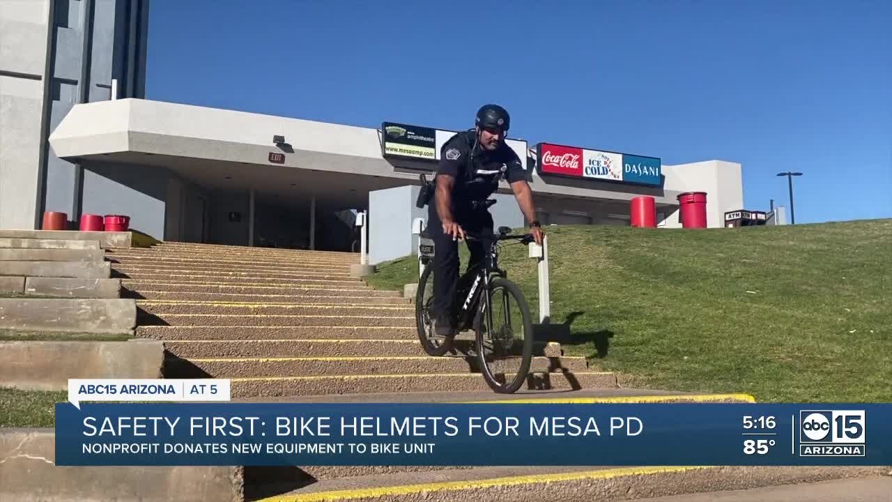 Local nonprofit donates bike helmets to Mesa police