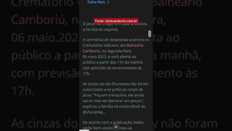 Velório de Jesse Koz em Balneário Camboriú