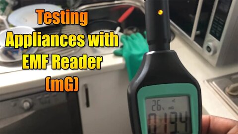 Testing Radiation Levels On Appliances with EMF Reader