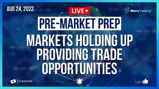 8/24/22 PreMarket Prep: Markets Holding up Providing Trade Opportunities