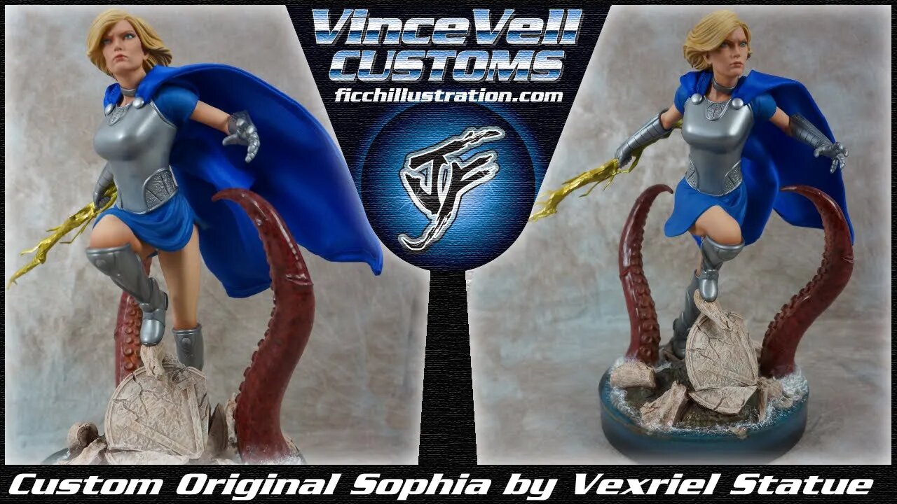 Sophia Original Character Custom Statue by Vexriel