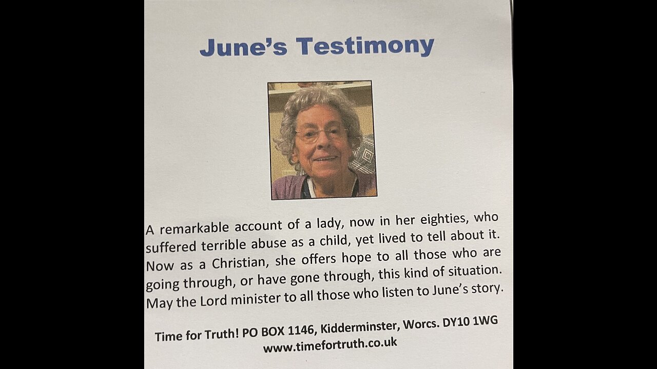 June's Testimony (Time for Truth!)