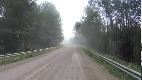 Cycling; in to the dust of gravel!