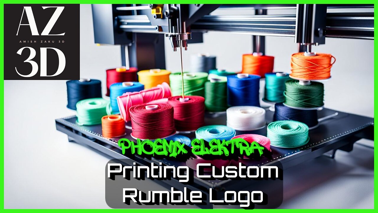 3d Printing a custom Rumble Logo for Phoenix Elektra