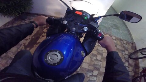 Testando a moto