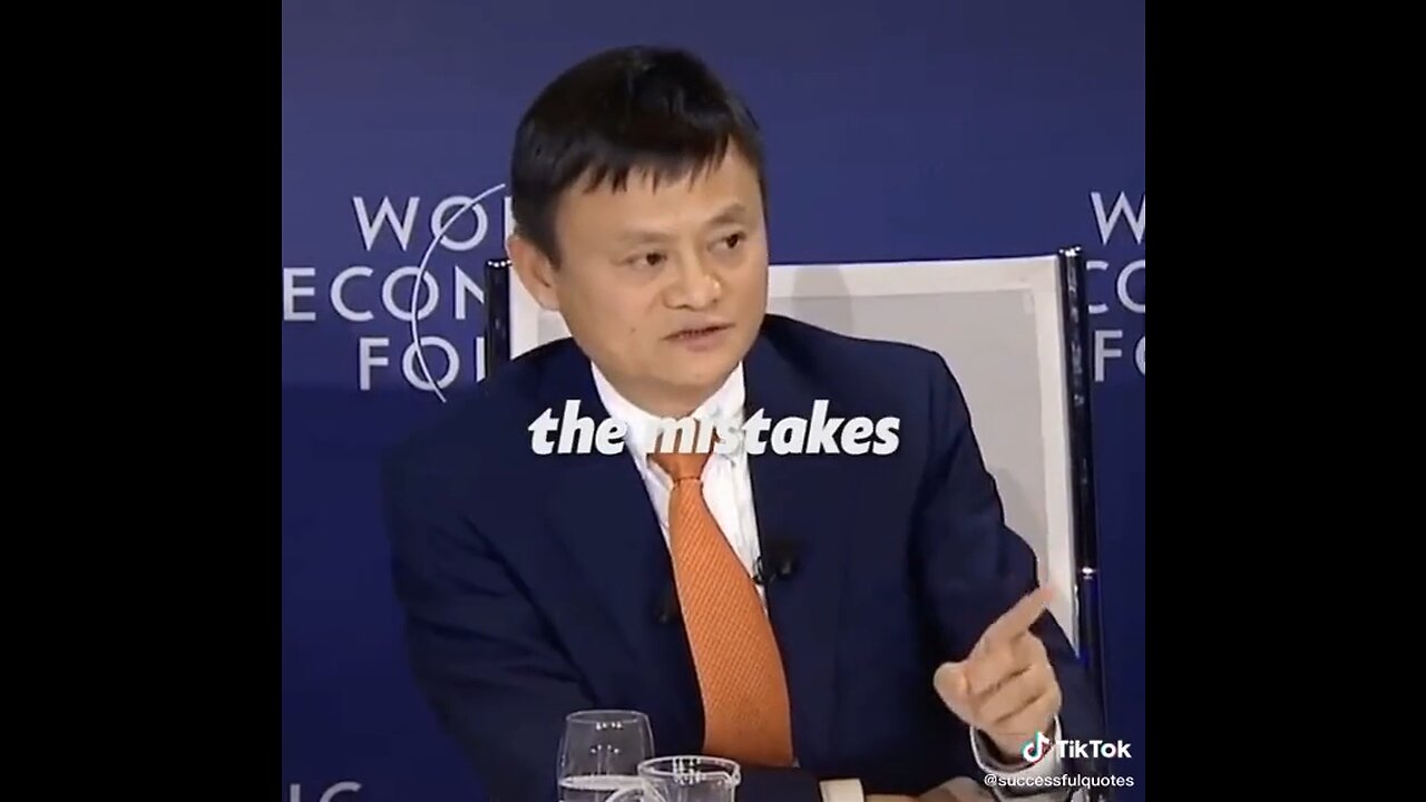 Jack ma advice and correct the mistake