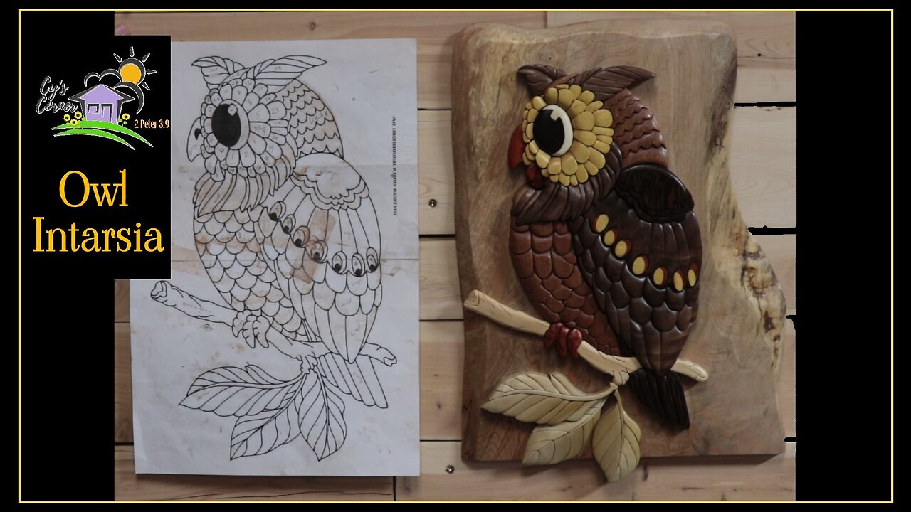 Owl Intarsia