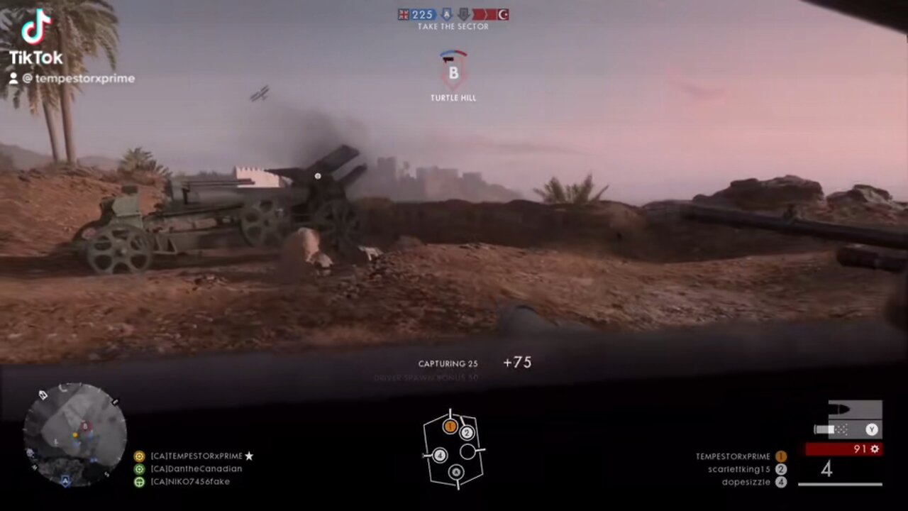 Artillery on my position!