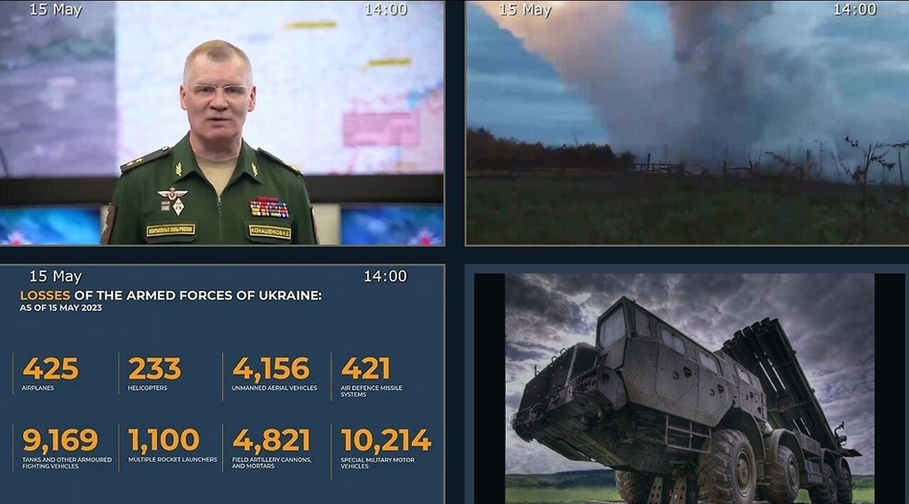 15.05.23 ⚡️ Russian Defence Ministry report on the progress of the deNAZIficationMilitaryQperationZ