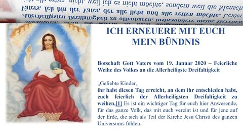 Botschaft 19 01 2020 ICH ERNEUERE MIT EUCH MEIN BÜNDNIS