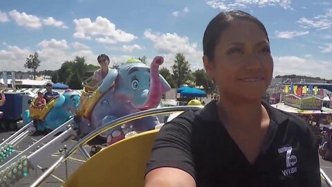 Monday at the Erie County Fair with Emily and Mercedes