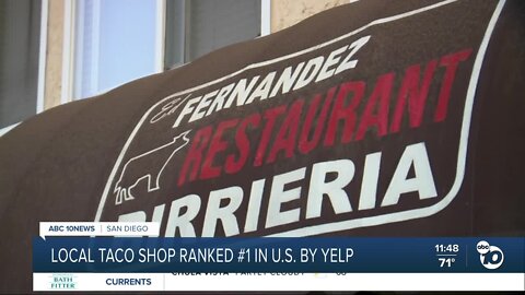 San Diego taco shop ranked #1 in U.S.