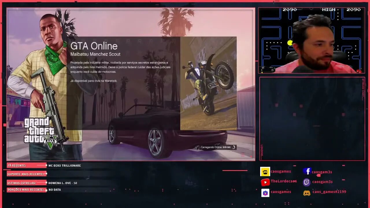 Jogatina GTA Online #1KCreator! #caosgames #asusbrasilrog #texasenergy #saratem