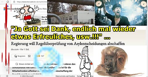 "Ja Gott sei Dank, endlich mal wieder etwas Erfreuliches, usw.!!!" ...