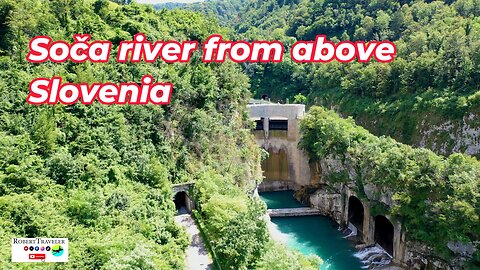 Soča river from above Slovenia