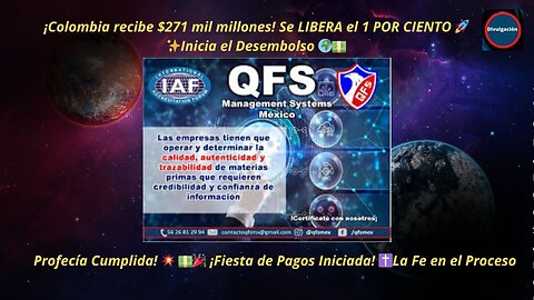 ¡Colombia recibe $271 mil millones! Se LIBERA el 1 POR CIENTO 🚀✨Inicia el Desembolso 🌍💵