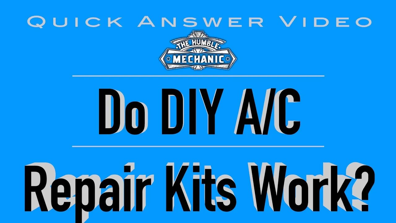Do DIY Air Conditioning Charging kits work?