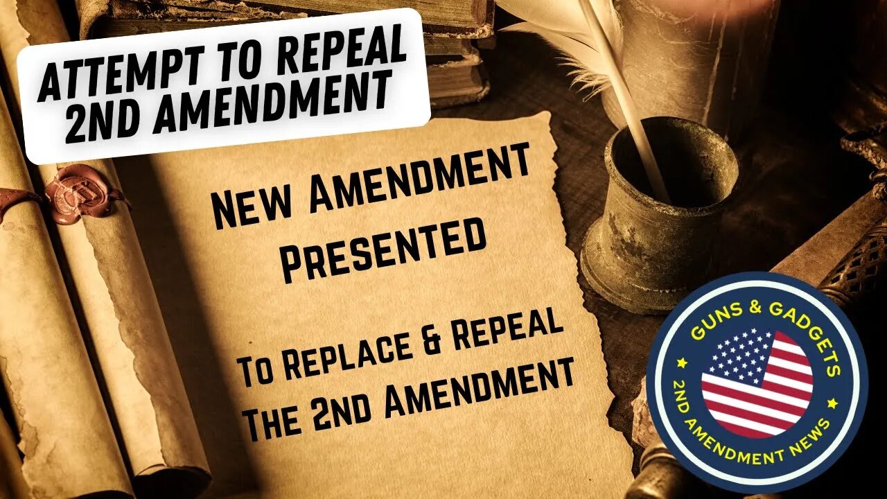 ATTENTION: An Amendment To REPEAL & REPLACE The 2nd Amendment