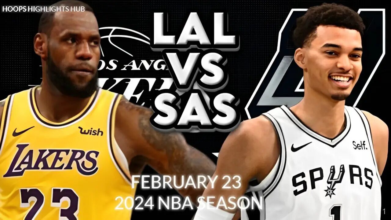 Los Angeles Lakers vs San Antonio Spurs Full Game Highlights | Feb 23 | 2024 NBA Season