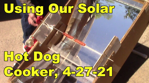 Solar Hot Dog Cooker