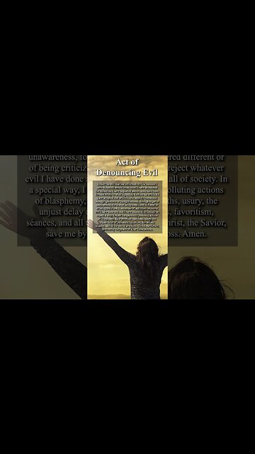 Act of Denouncing Evil by Fr Gabriele Amorth #shorts