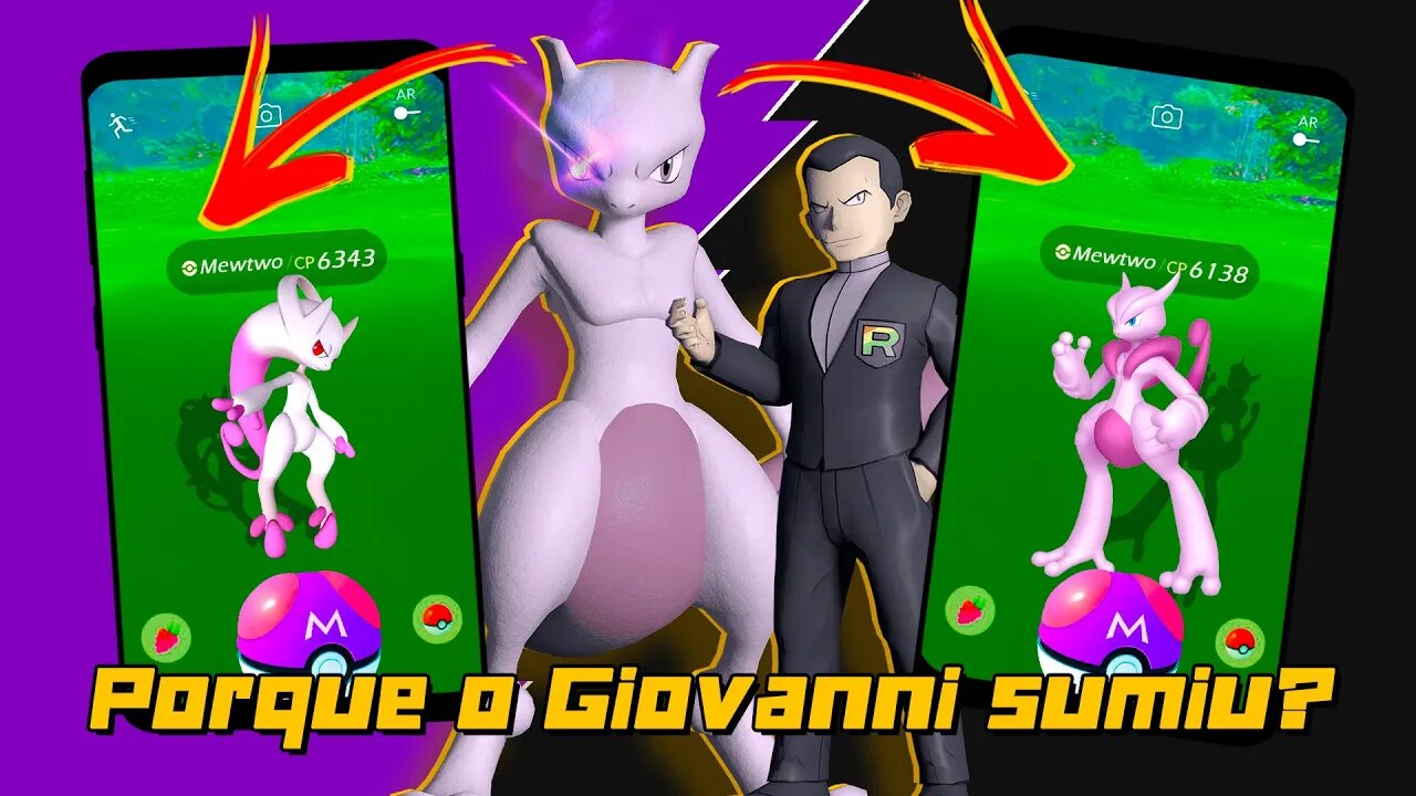 O que o MEGA MEWTWO tem haver com o SUMIÇO do GIOVANNI?? Pokémon GO