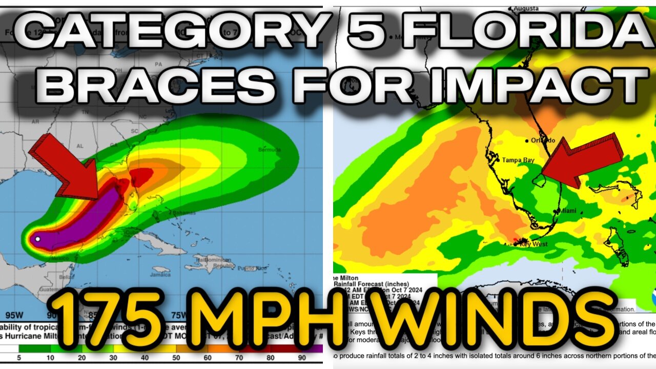 BREAKING NOW! CAT 5, MAJOR FLOODING 175 MPH WINDS