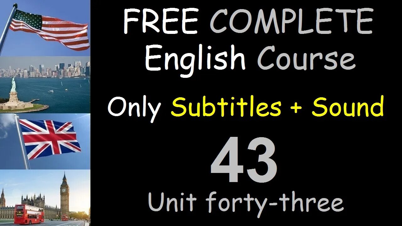 Talking about Trip Abroad - Lesson 43 - FREE COMPLETE ENGLISH COURSE FOR THE WHOLE WORLD