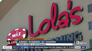 Robbery caught on camera at North Las Vegas tavern