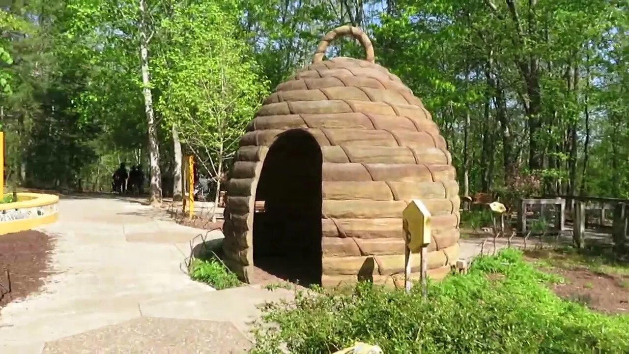 Honey Beehive and honey as we walk through the North Carolina Zoo. Come walk with me, Steve Martin