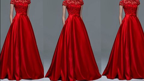 Long gown cutting and Stitching