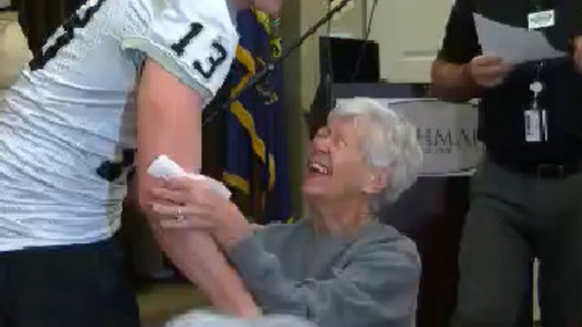 Idaho Vandal surprises grandmother before Famous Potato Bowl