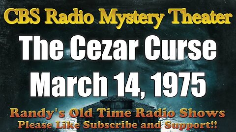 CBS Radio Mystery Theater The Cezar Curse March 14, 1975