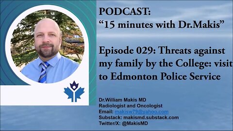 15 minutes with Dr.Makis Ep 029 Threats against my family 09-Oct-2024