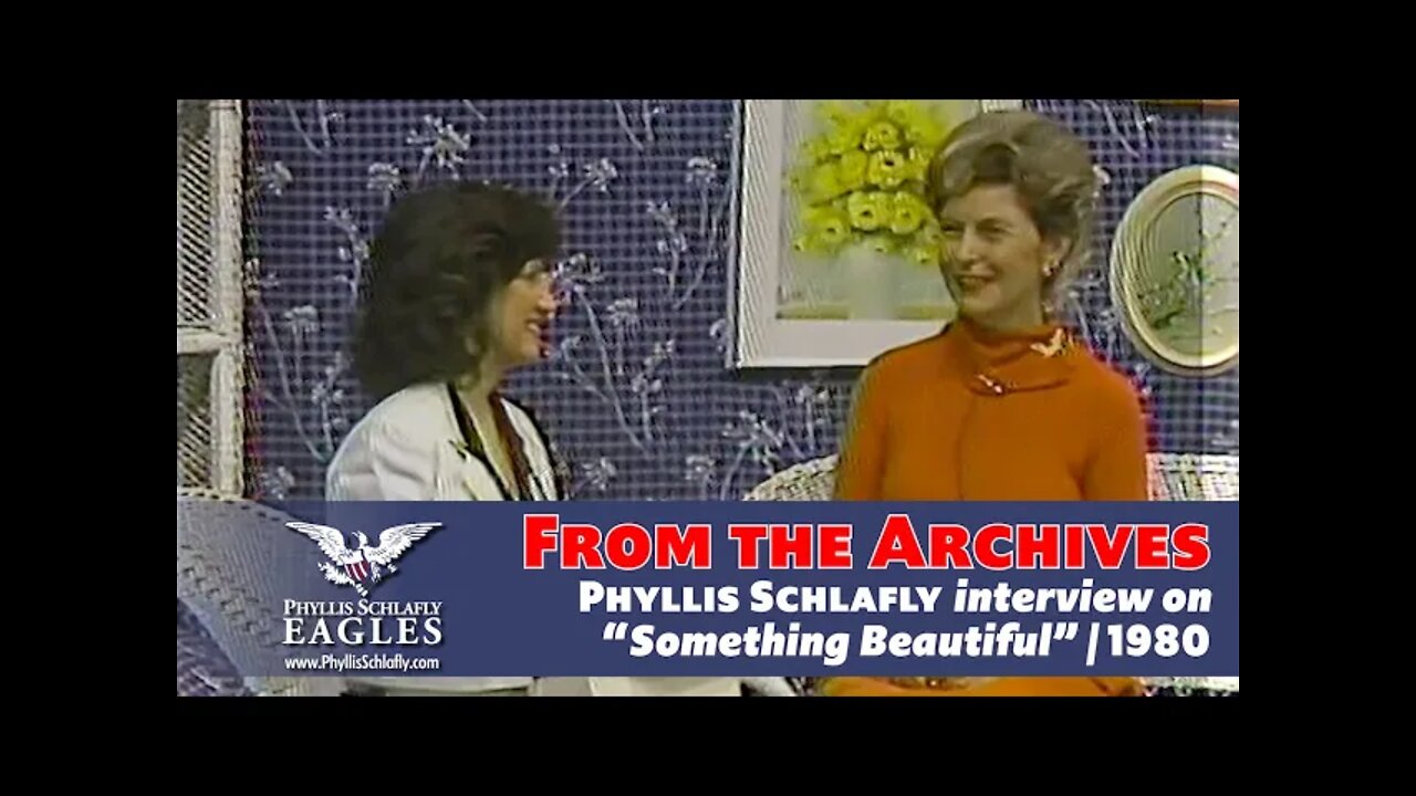 Phyllis Schlafly Interview on Life, Family | "Something Beautiful" 1980