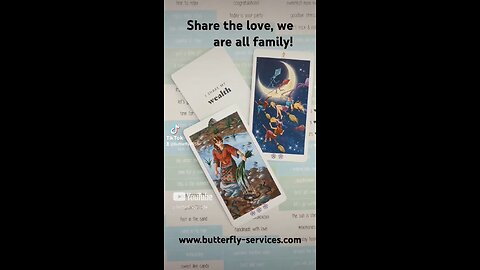 Share the love with family and friends! Butterfly Daily Insightful Tarot