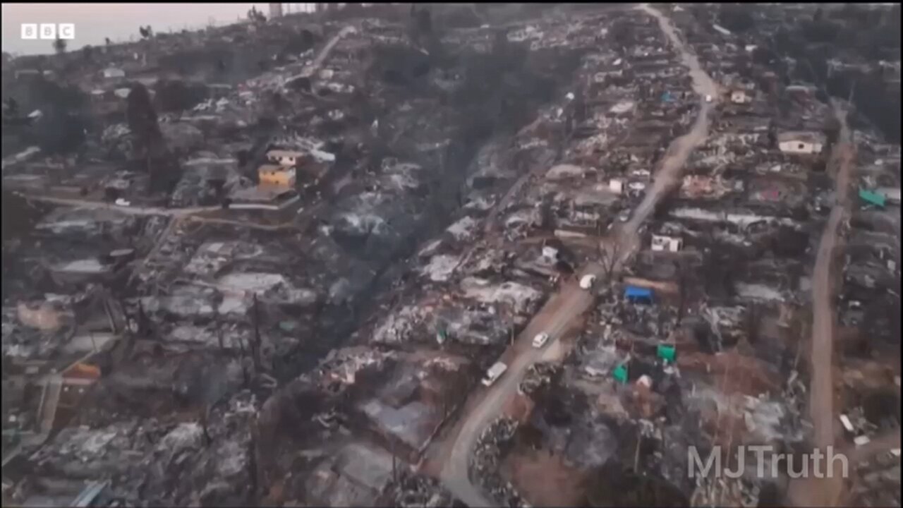 Valparaiso Chile 🇨🇱 has burned and wiped off the map like Maui Hawaii