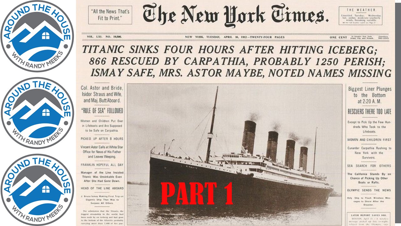 TITANIC SINKS! The History of the "Titanic" Part 1