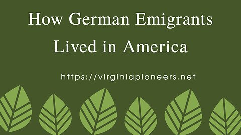How the Germans Lived