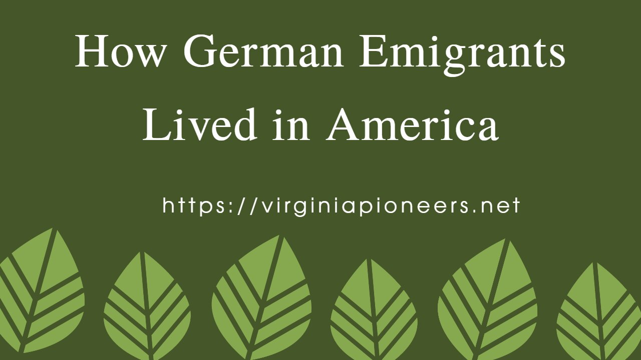 How the Germans Lived