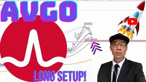 Broadcom ($AVGO) - Long Setup. Potential Support $600. Wait for 15 Min Trigger 🚀🚀