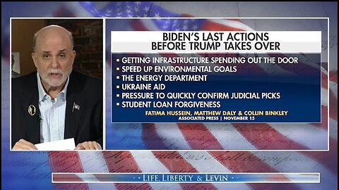 Biden Is Trying To Screw Trump's Incoming Administration: Levin