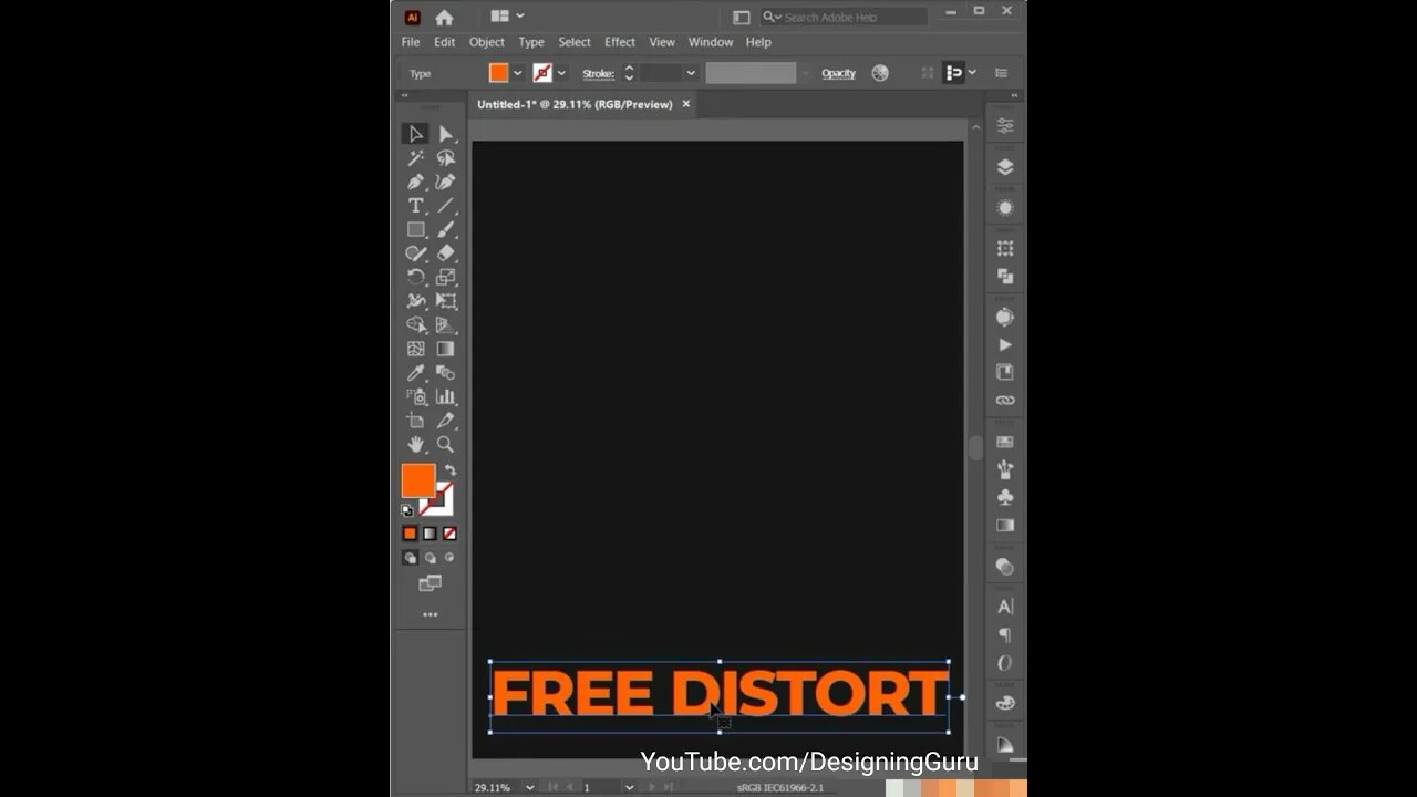 Distort Effect in adobe illustrator | #adobe_illustrator Designing Guru