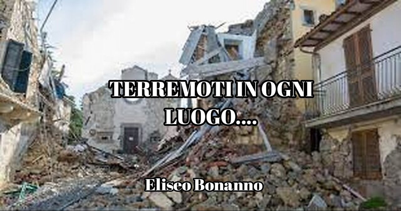 TERREMOTI A OGNI LUOGO....SARA´ UN CASO?